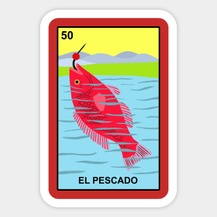 Loteria El Pescado Sticker